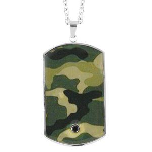 Men's Camaflauge Dog Tag Necklace